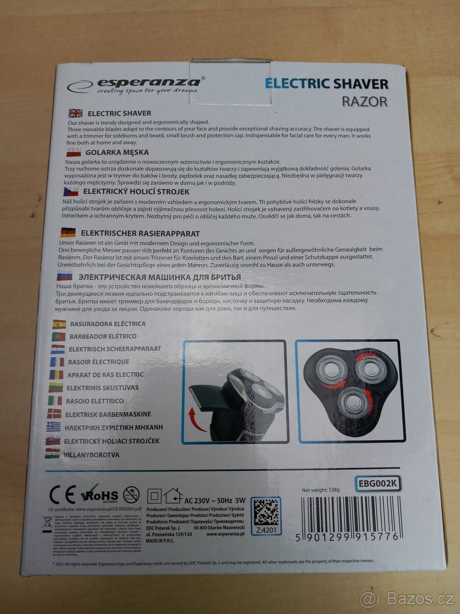 Holicí Strojek Esperanza EBG002K - 11