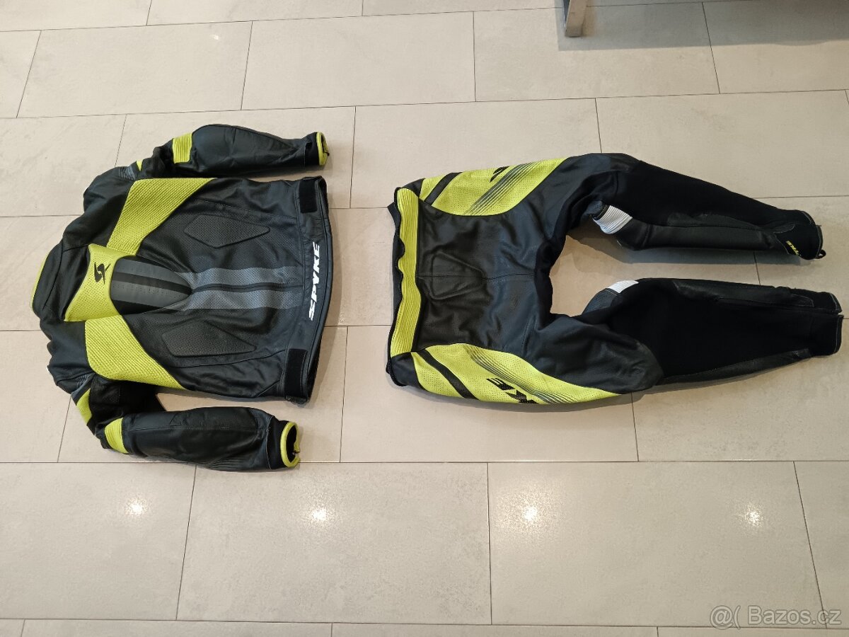 Spyke Estoril Sport-Pánská kožená moto kombinéza, dvoudílná - 11