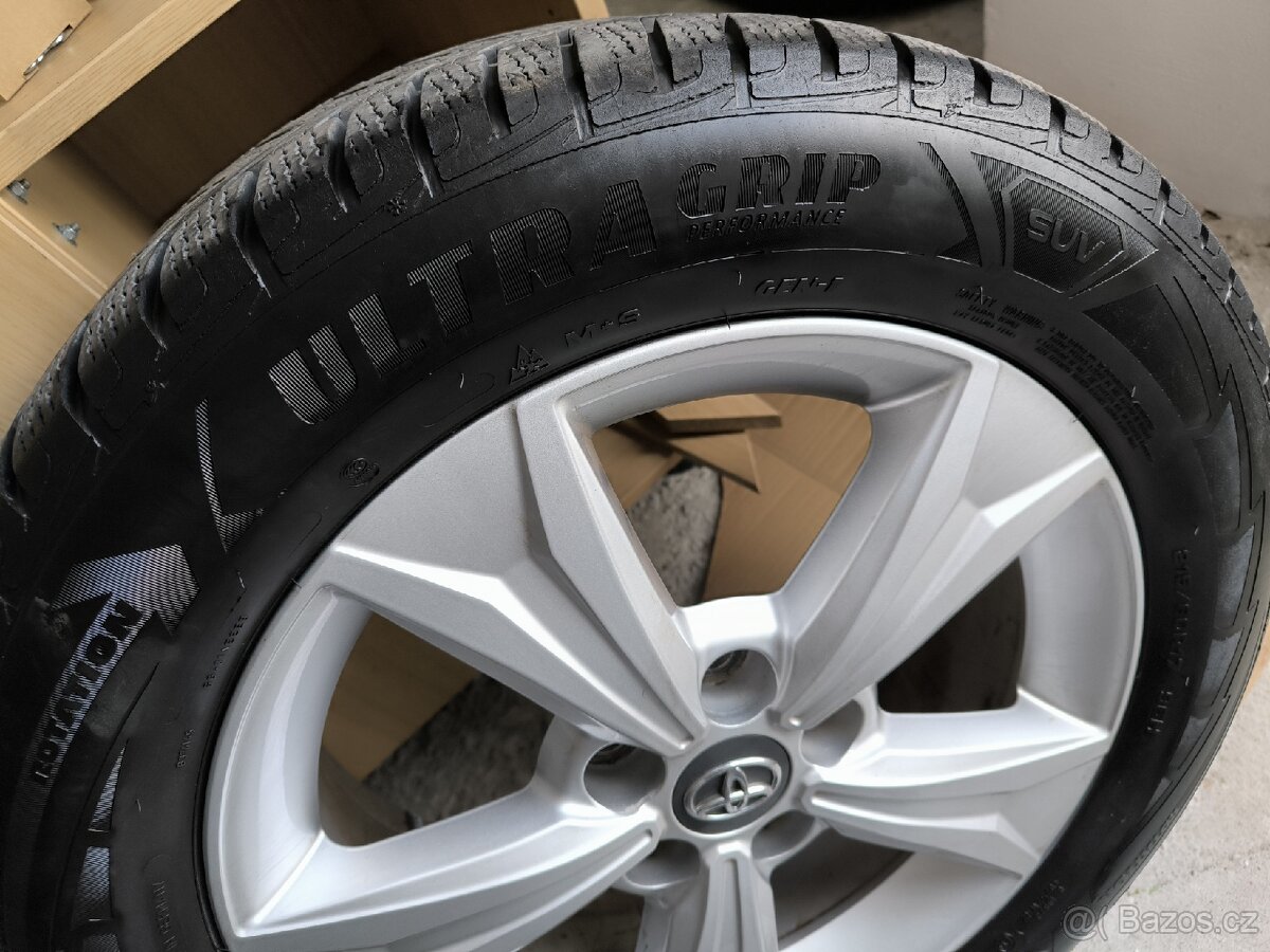 ALU kola Toyota CHR 5x114,3 R17 Originál, zimni pneu+TPMS - 11