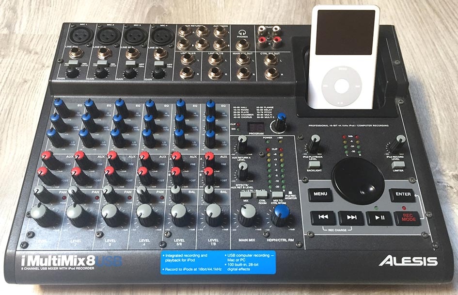 Prodám mix Alesis iMultimix8 USB a iPod classic 120Gb 6gen. - 11