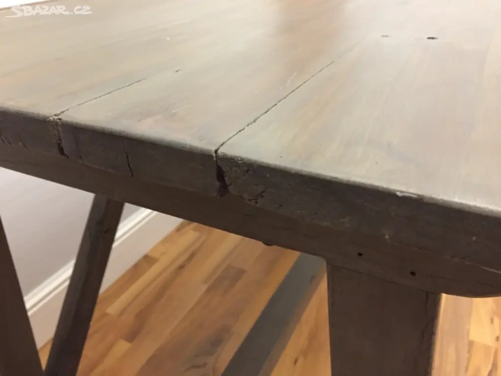 Rustikální masivní psací stůl, výrobce Loberon - 11