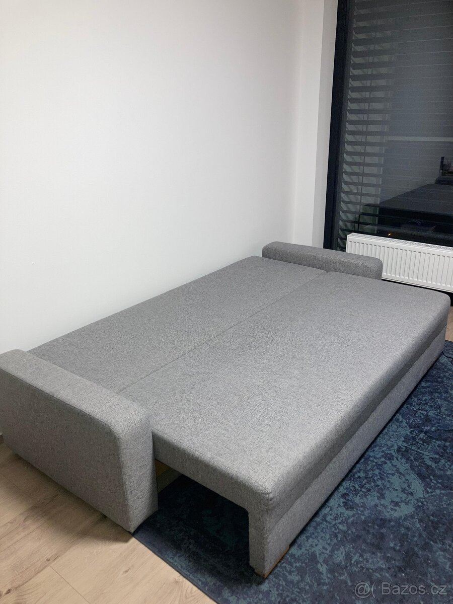 3 v 1, rozkládací pohovka s postelí, šatní skříň, postel - 11