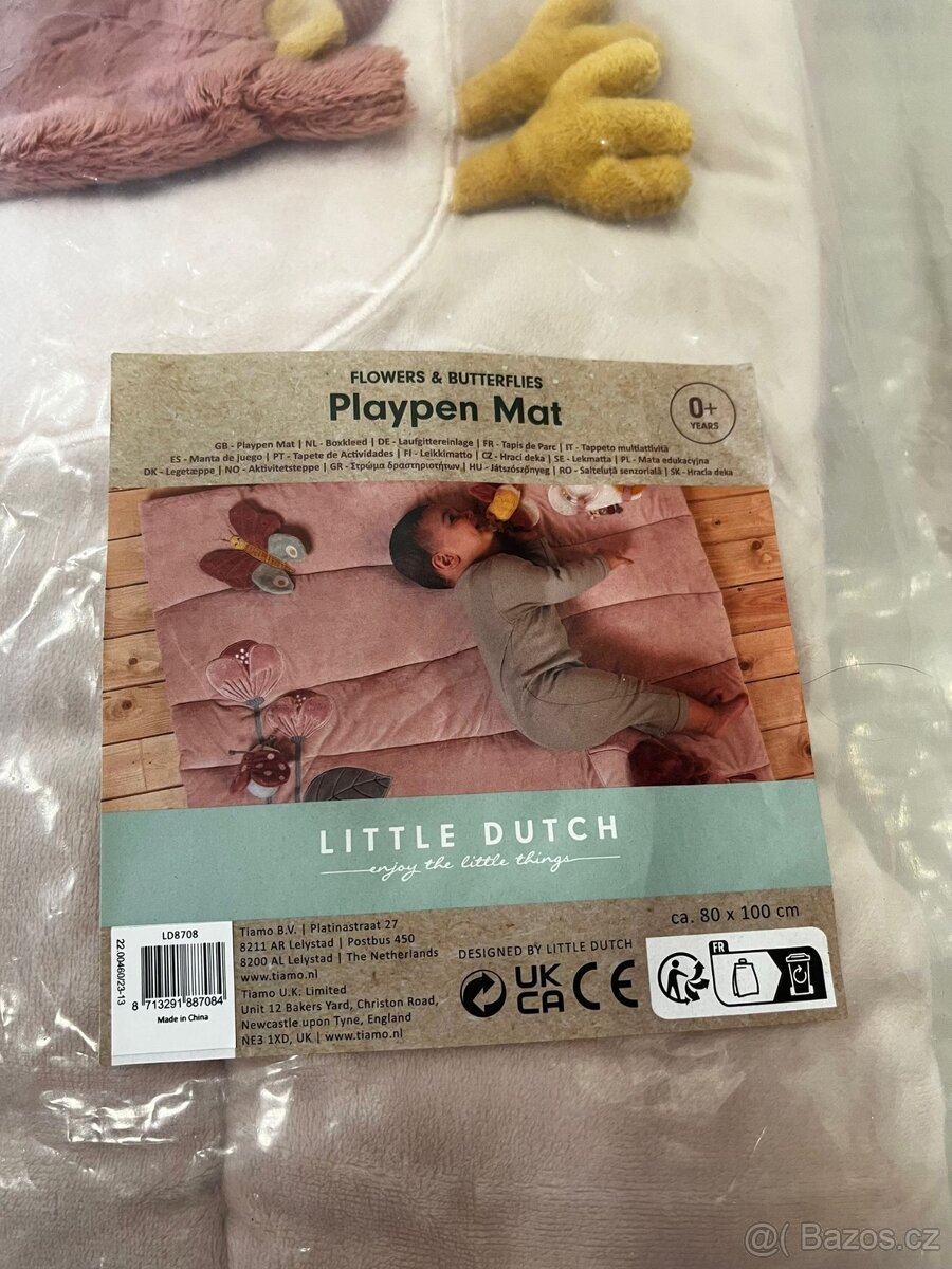 Little Dutch hrací deka/podložka kolekce Květiny a motýli - 11
