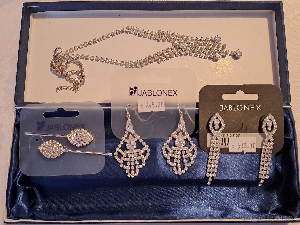 JABLONEX - originální štrasové šperky, sada - 11
