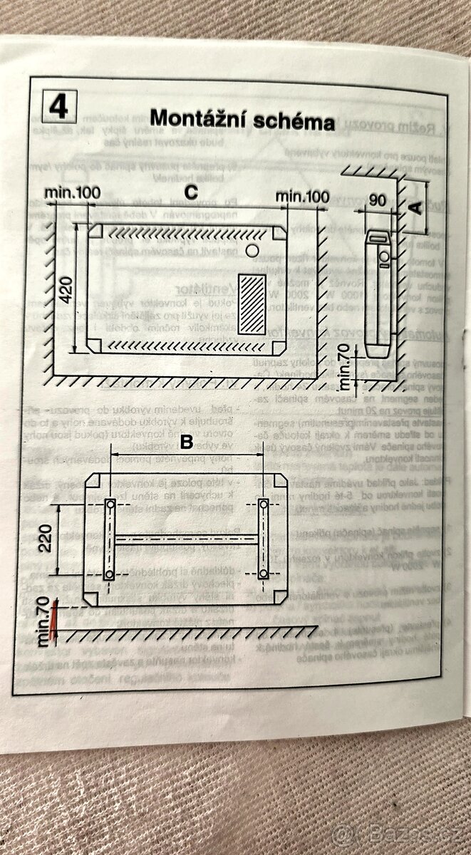 Elektrický přímotop ETA 3553 (2000 W, časovač + ventilátor) - 11