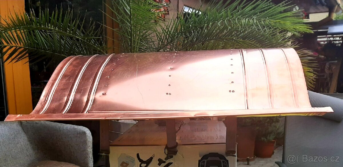 STŘÍŠKA NA KOMÍN MĚĎ, NAPOLEON 50x50cm - 11