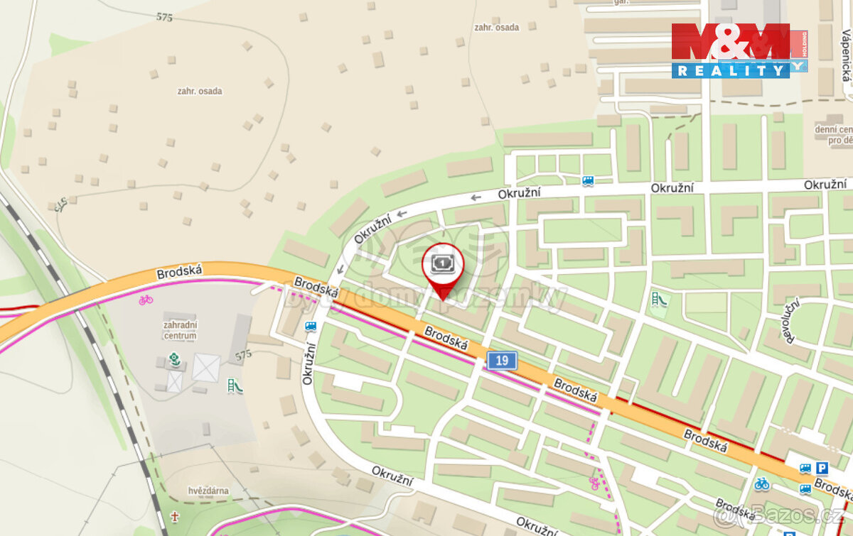 Prodej bytu 2+1 v Žďáru nad Sázavou; ul. Brodská - 11