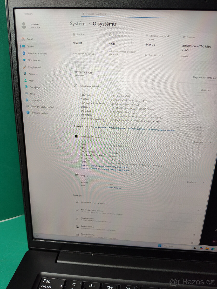 Lenovo Thinkpad p14s g5 u7-165H 32G√1T√3K@350NIT√RTX√2rz√DPH - 11