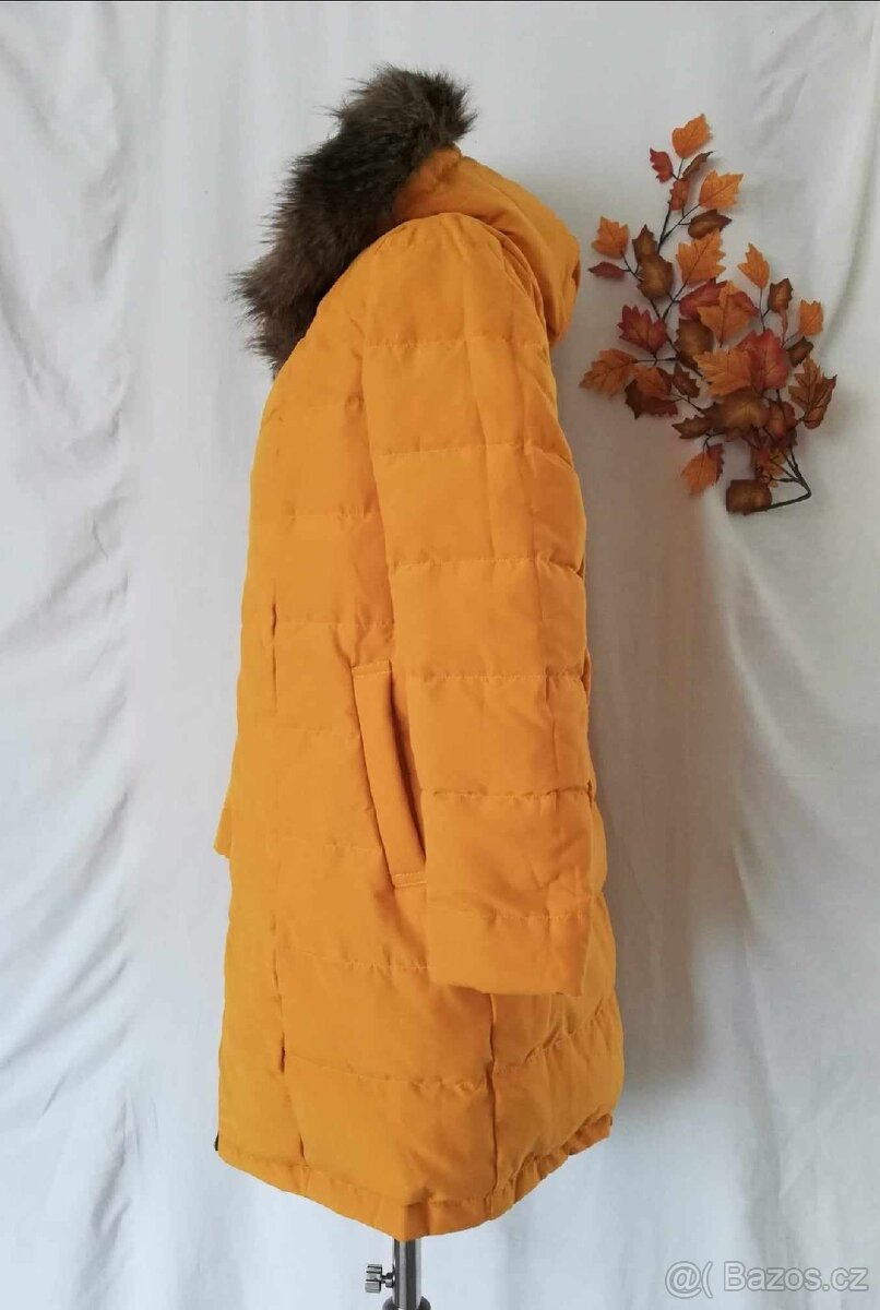 Péřová zimní oboustranná parka nová vel.38/40 - 11