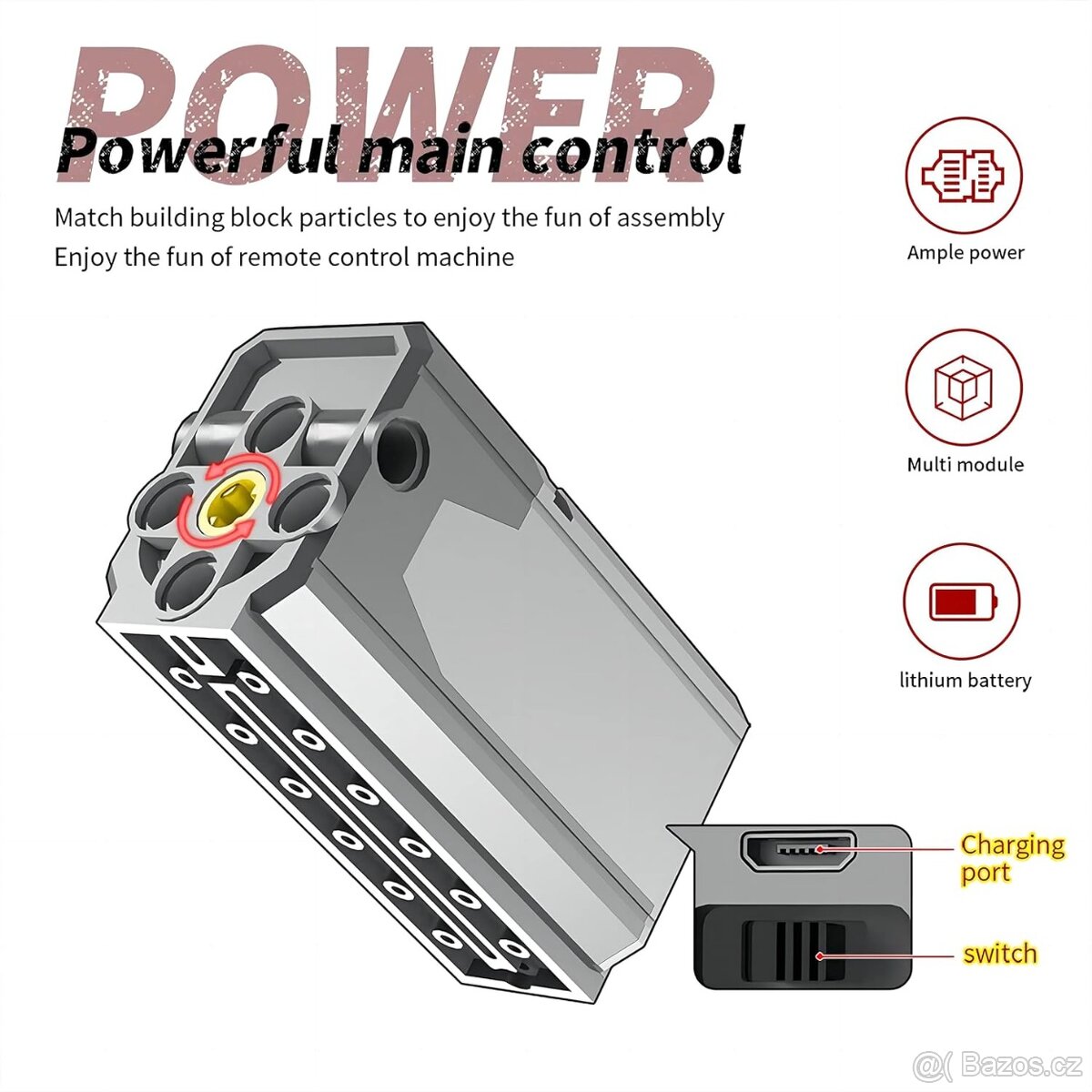 Programovatelná RC stavebnice (robot) - 475 dílků - 11