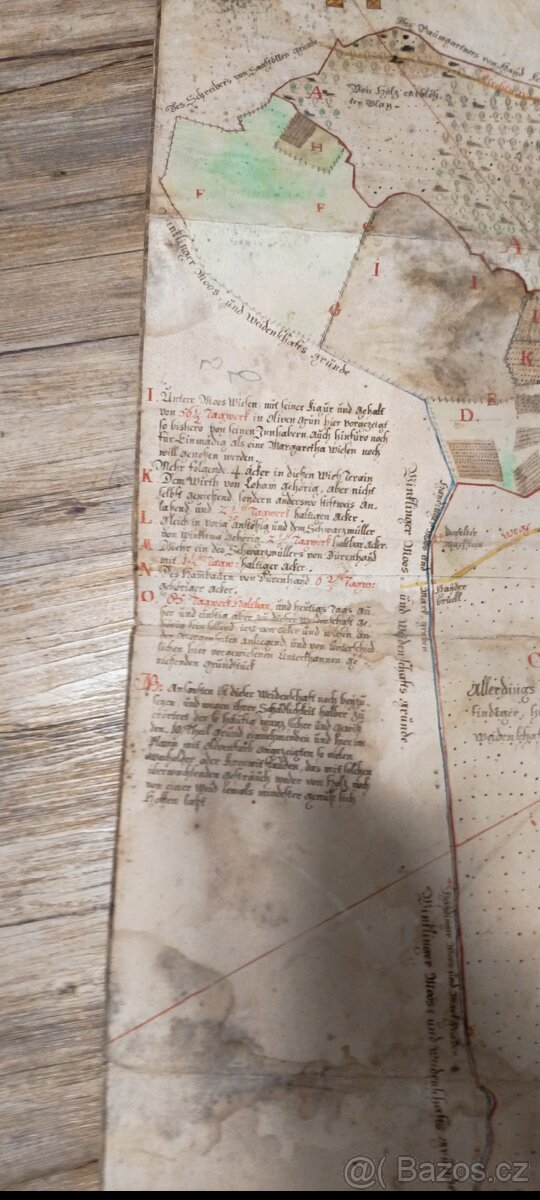 Stará barokní mapa 1785 - 11