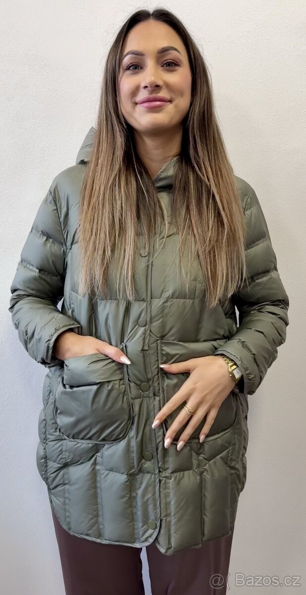 Lehký perový kabat , nový - 11