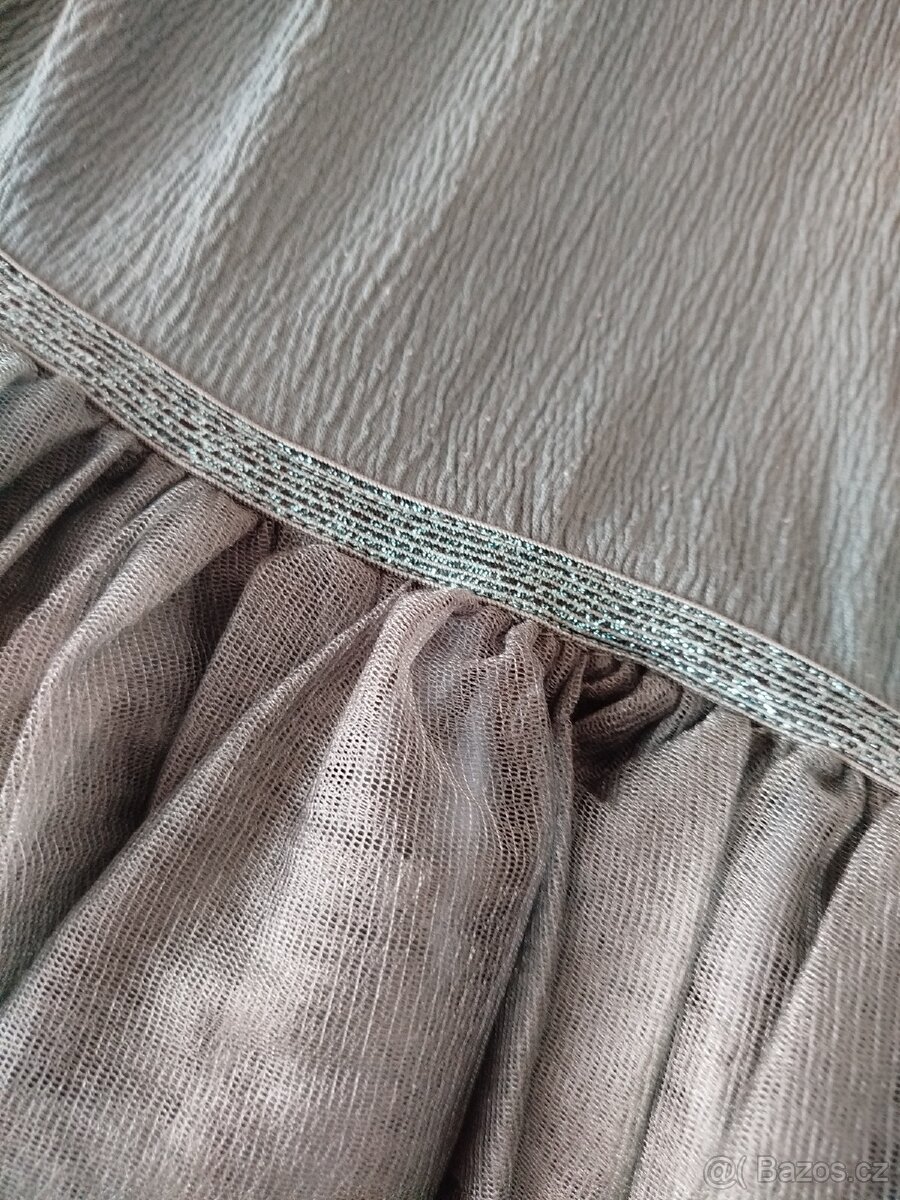 Sváteční šaty Lindex,vel.134,svetr H&M, vel.122/128 - 11