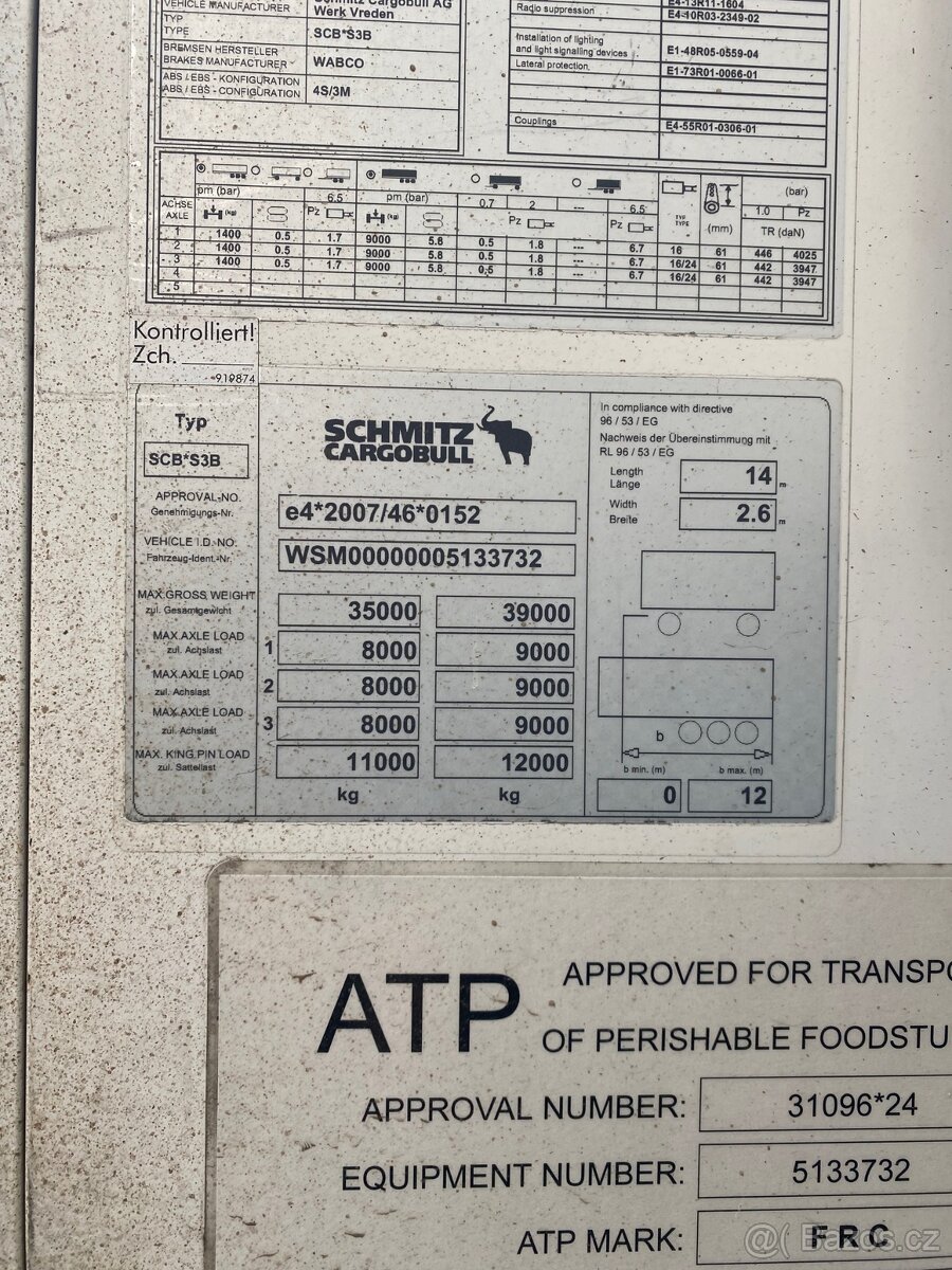 Prodej návěs mrazírenský Schmitz SKO 24/L - 11
