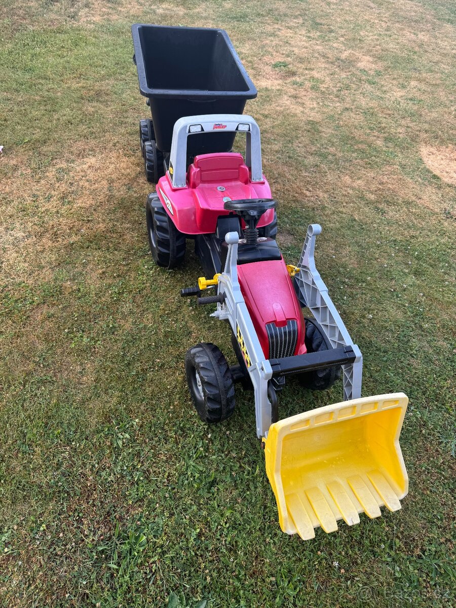 Šlapací trakror Rolly Toys X Trac s valníkem - 11