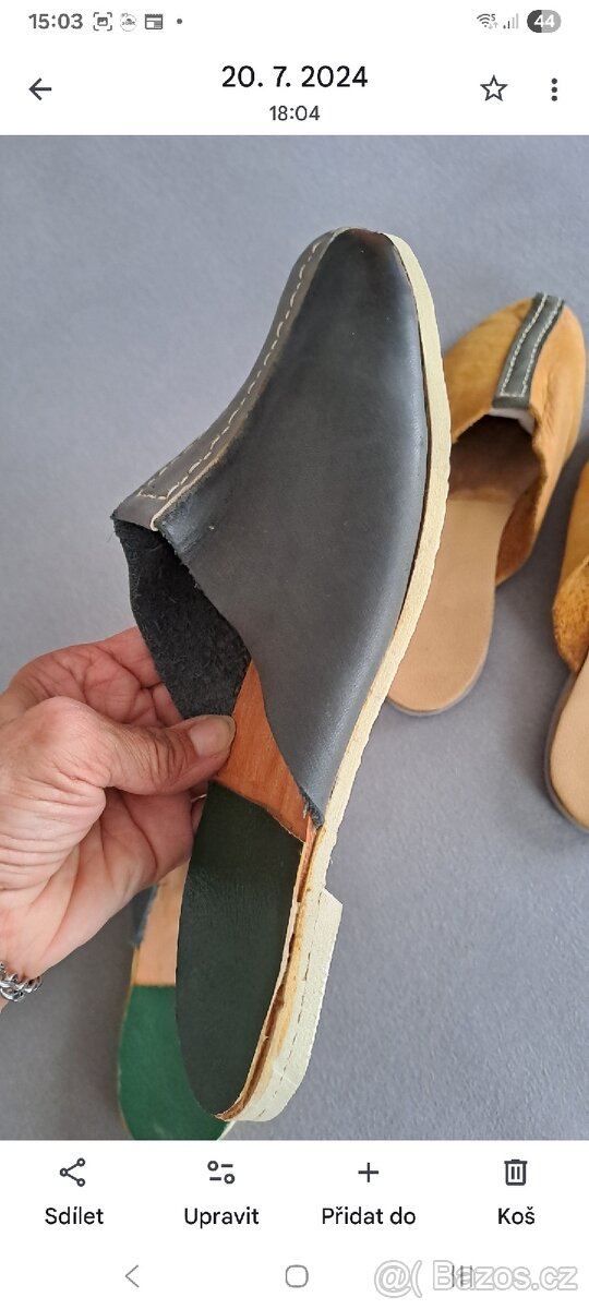 Retro pantofle na chození "po dvorku" - 11