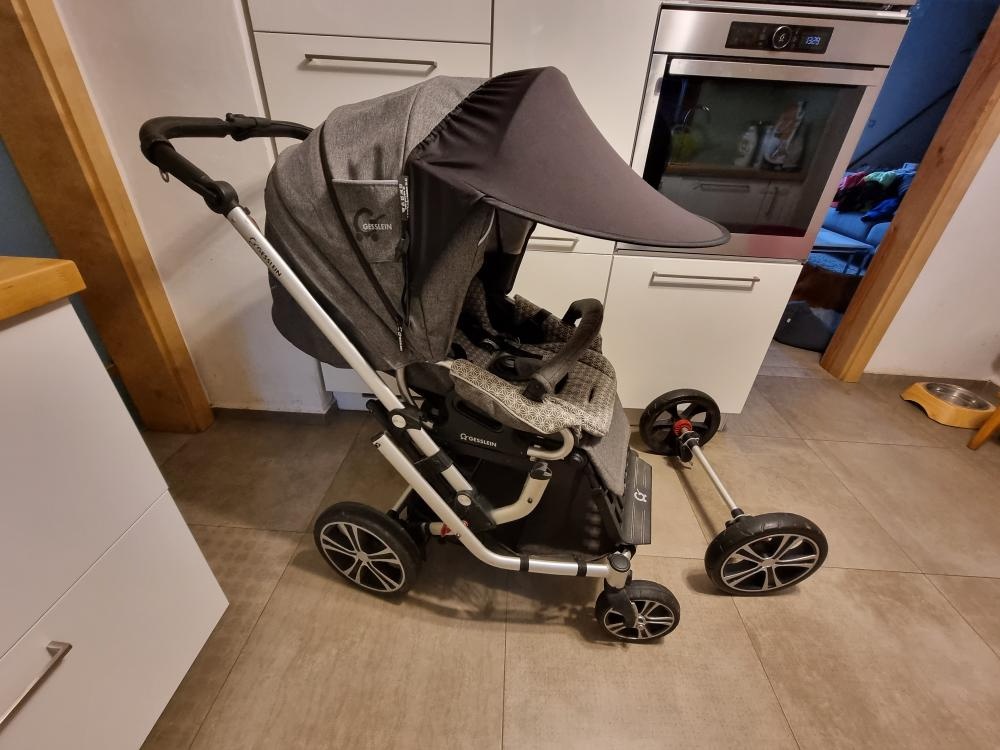 SLEVA-Kočárek Gesslein F6 Air+ ,kožené madlo, C1-Lift taška - 11