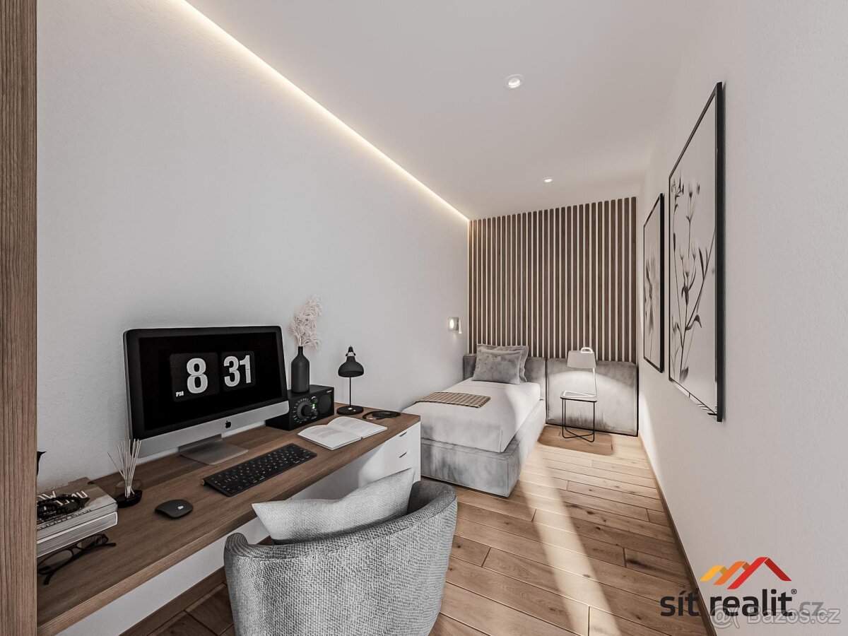 Prodej novostavby 4+kk, 107 m2, Praha 9 - Jahodnice, 2 parko - 11