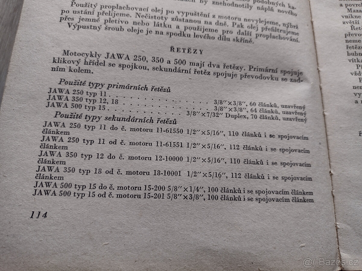 JAWA 250,350,500, POPIS, OBSLUHA, 1955 - 11