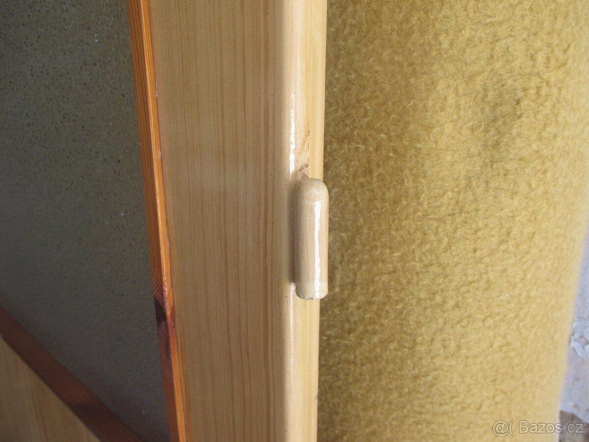 3x starší dveře-2x80P,proskl.1x90P.proskl."fládrované,pěkné - 11