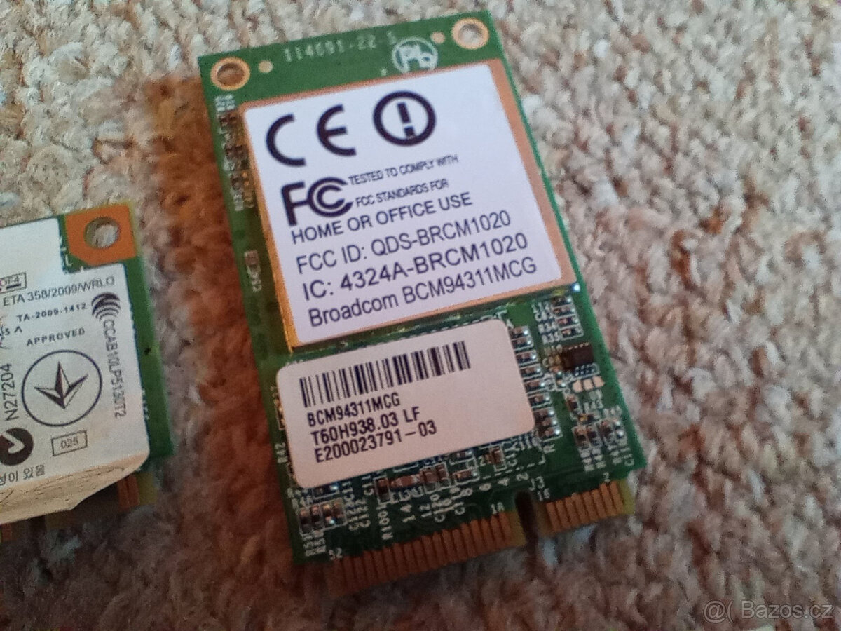 WIFI Karta Mini PCI-E a PCI-E Half , více kusů - 11