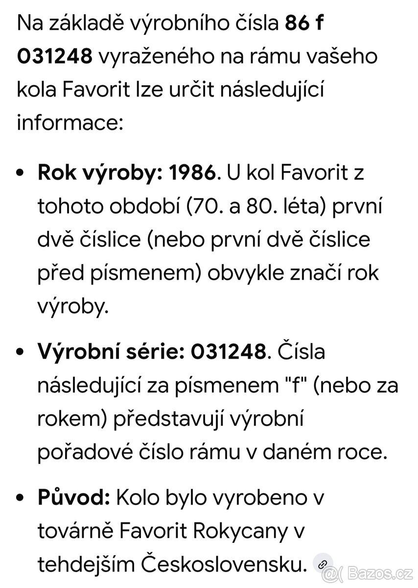 Prodám kolo FAVORIT - 11