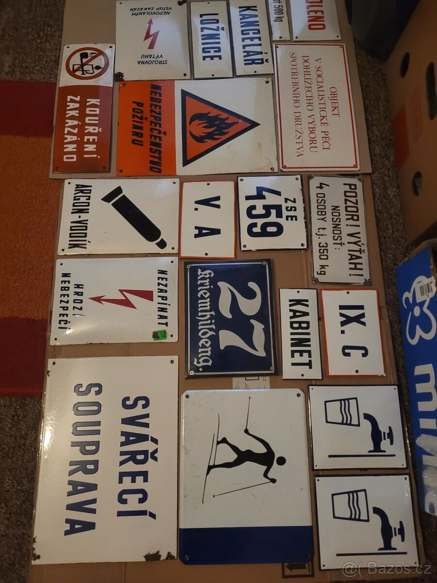 Smaltovaná cedule tabule tabulka - 11