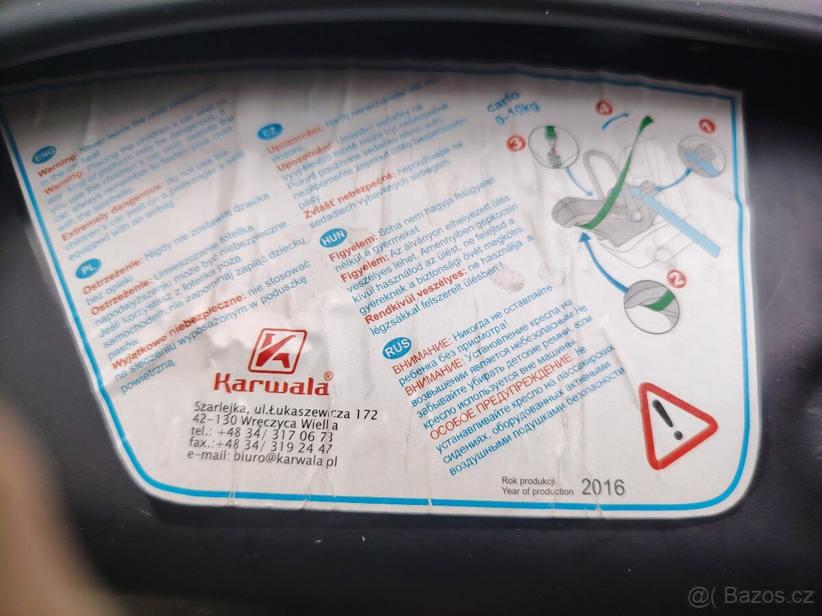 Prodám autosedačku "vajíčko" - 11