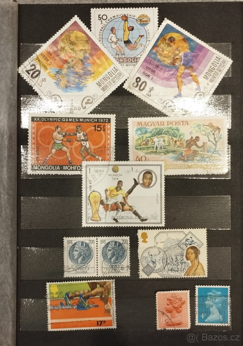 Sbírku známek známky 4x album č1 - 11