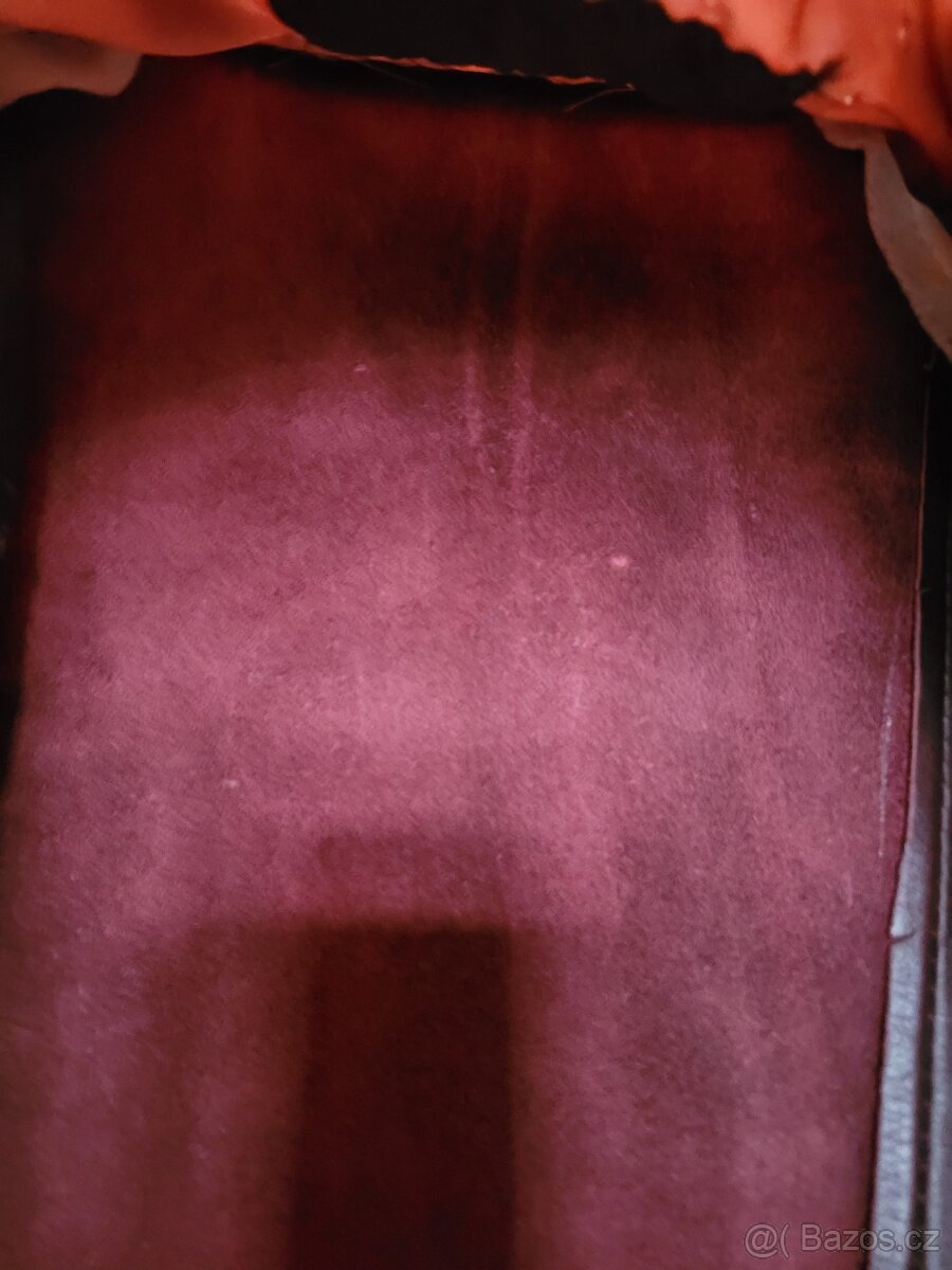 Kožená bunda M (38/40) vínová - 11