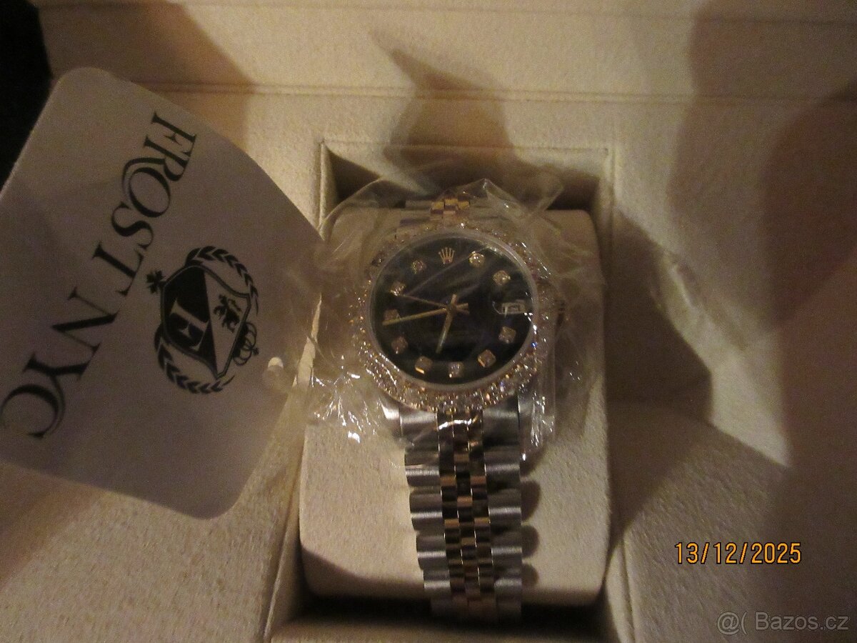 Hodinky ROLEX s diamantovým rámečkem ORIGINÁL - 11