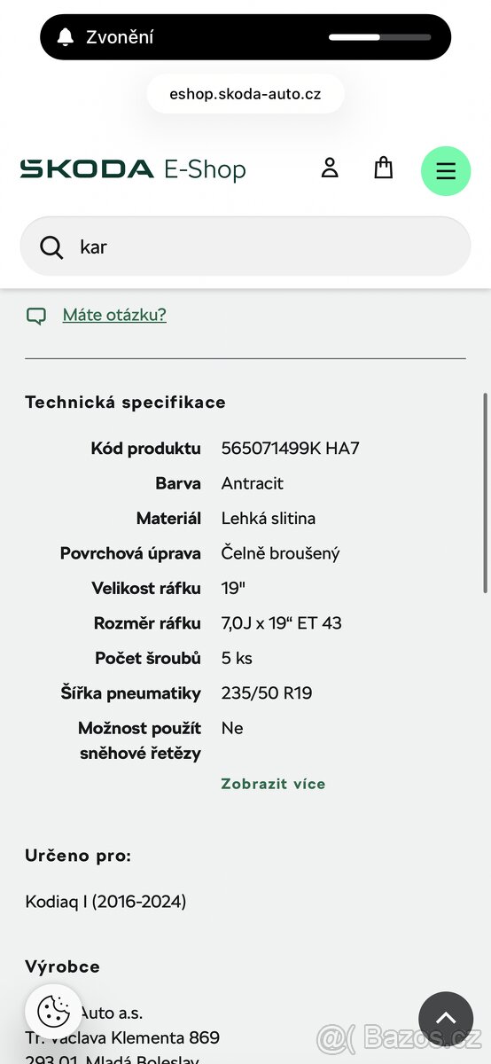 19” 5x112 originál Škoda - 11