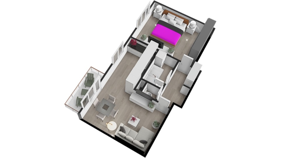 Pronájem, byt 2+kk, 54 m, Spartakovců 1151/6, Ostrava - Poru - 11