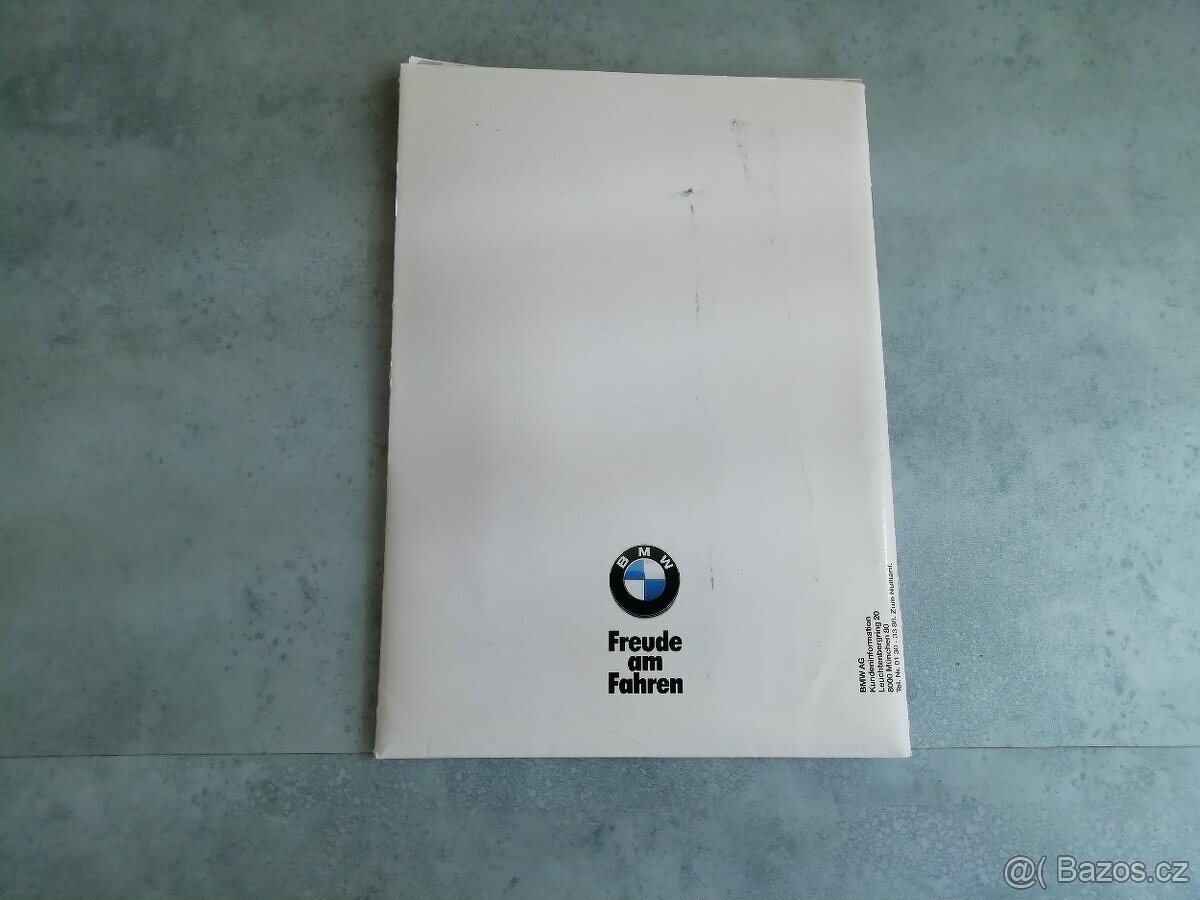 BMW E34 535i , E32 - Service Card - 11