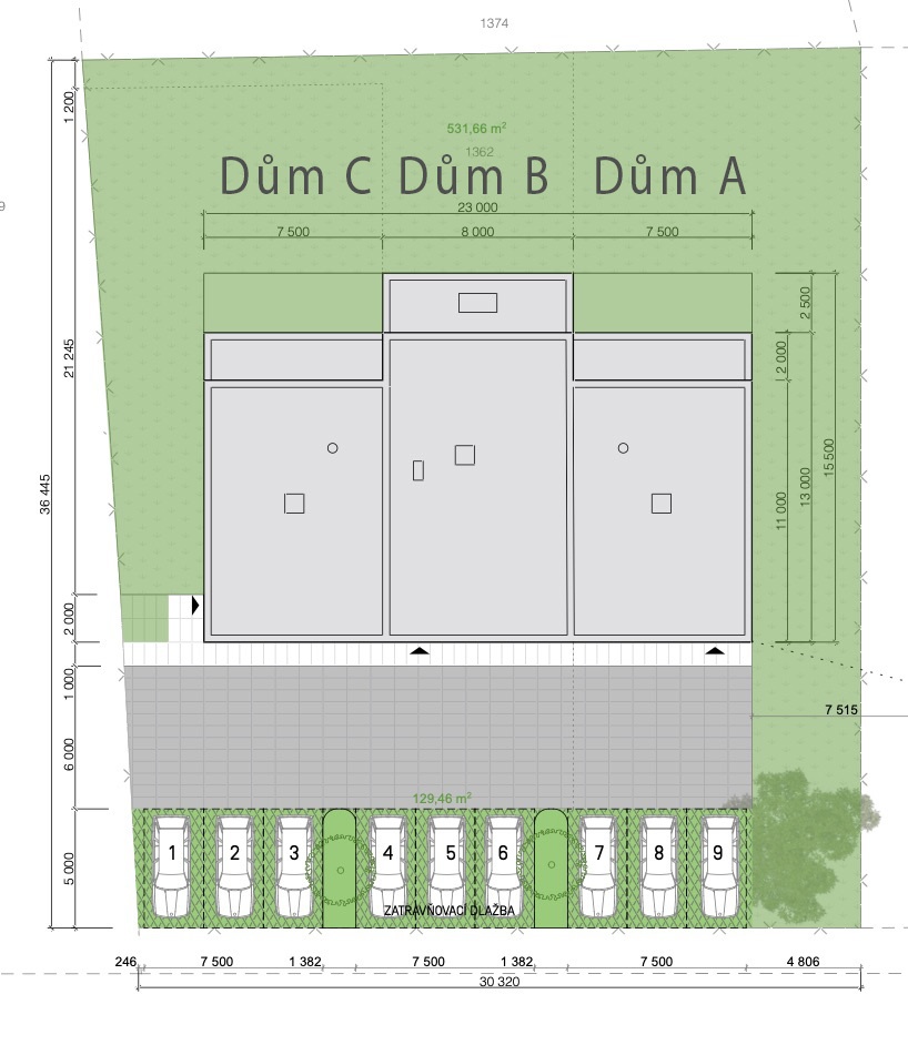 Rodinný dům (B) 5+kk, 165 m², terasa 19 m², zahrada 70 m², 3 - 11