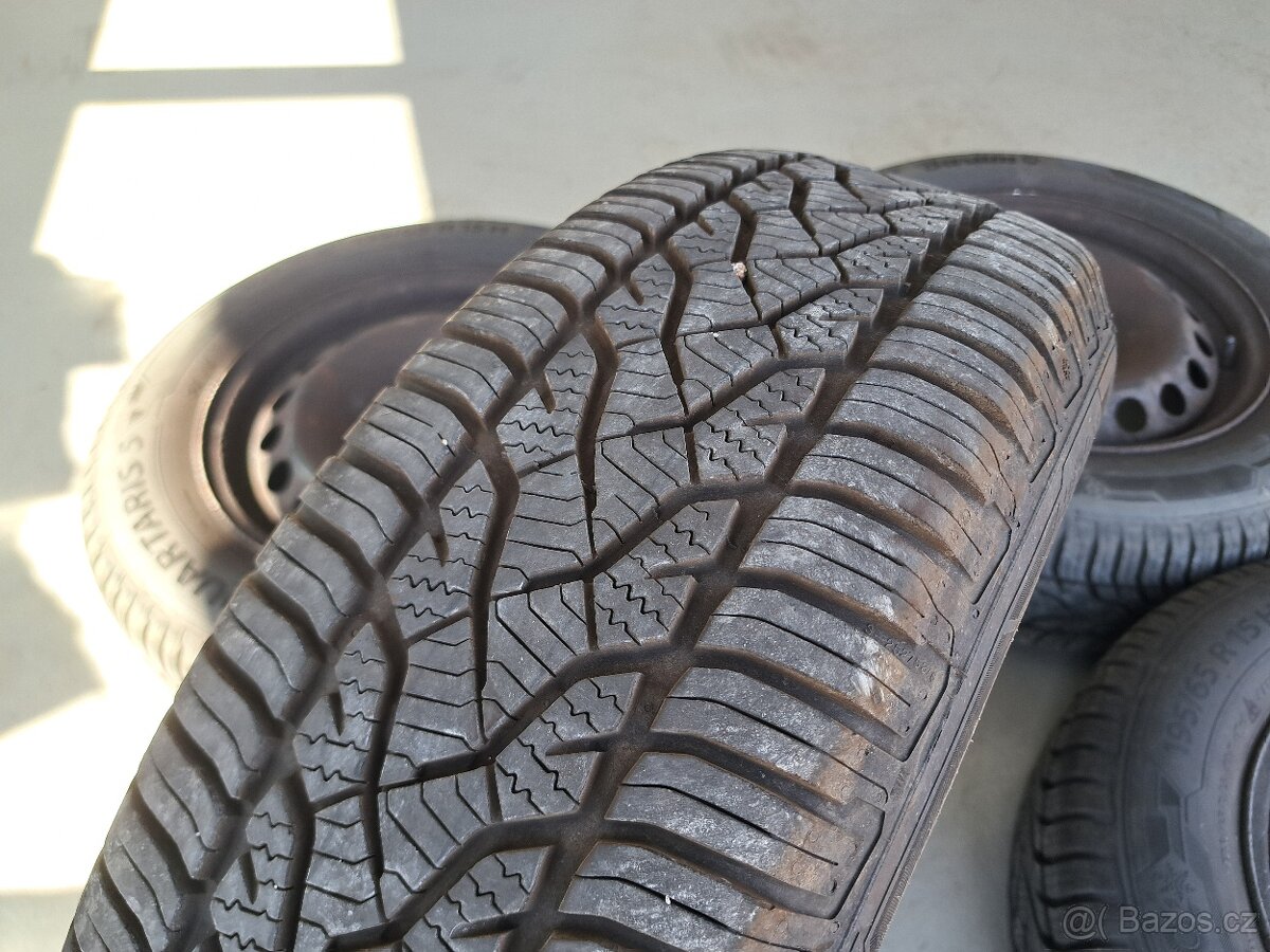 15'' disky 5x112 se zimními 195/65 Barum 8mm - 11