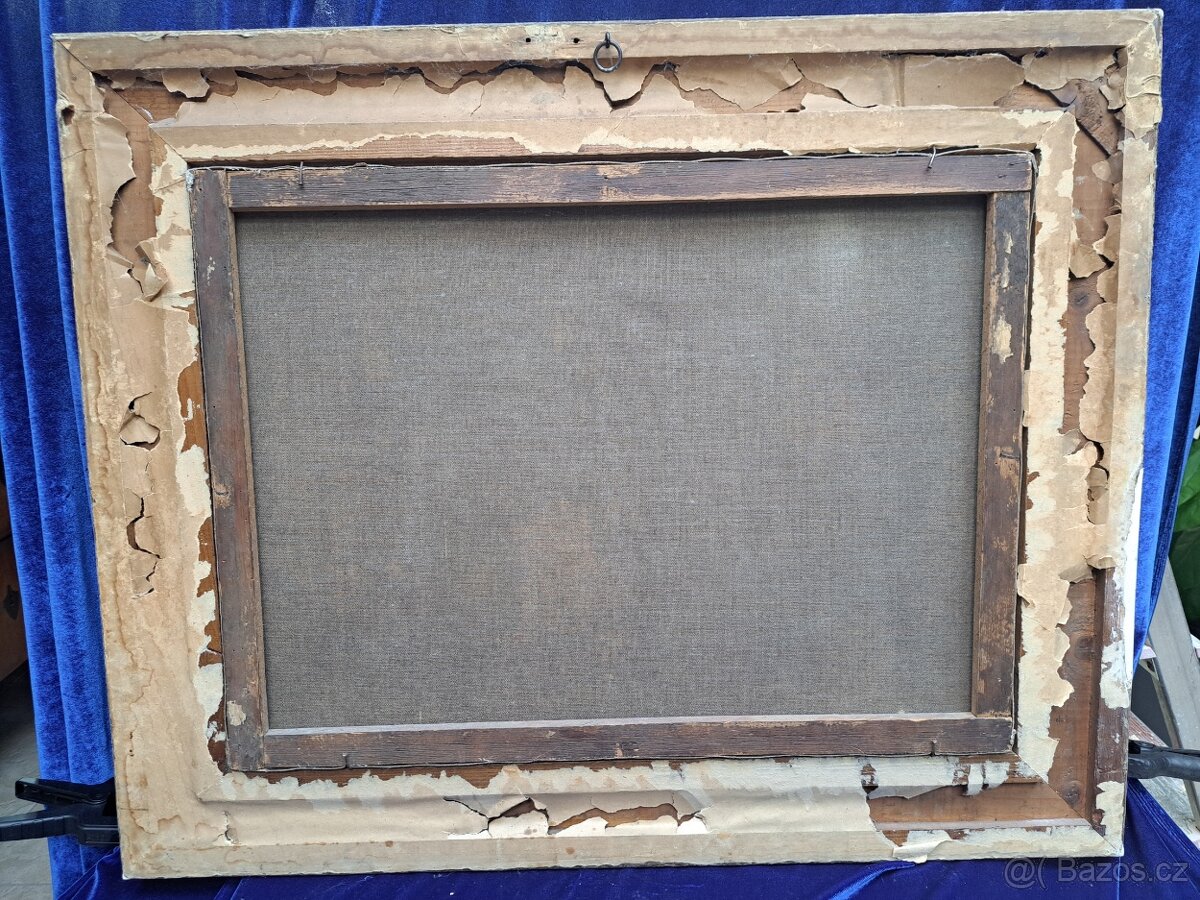 2 obrazy z 19.století, myslivecký motiv - 11