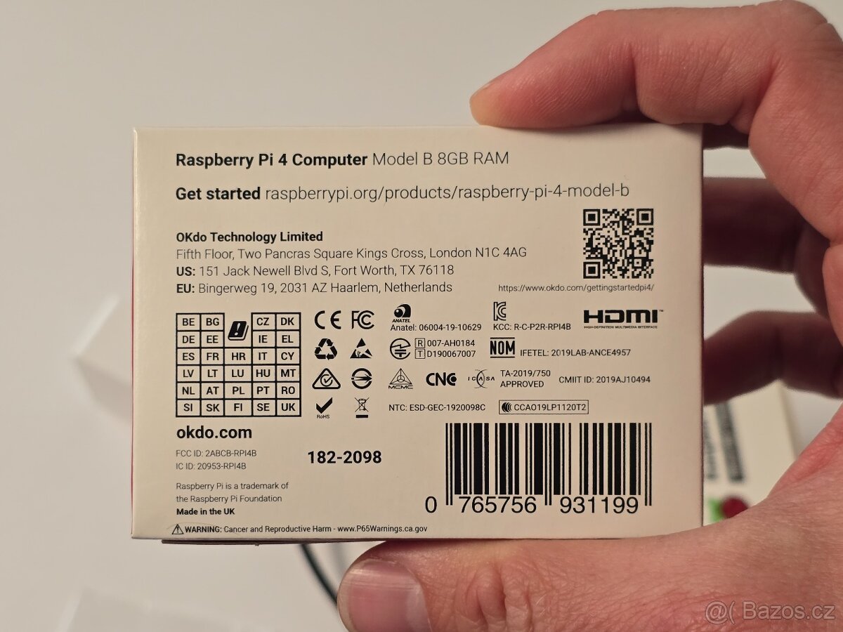 Raspberry Pi 4 Model B - 8GB RAM + příslušenství - 11