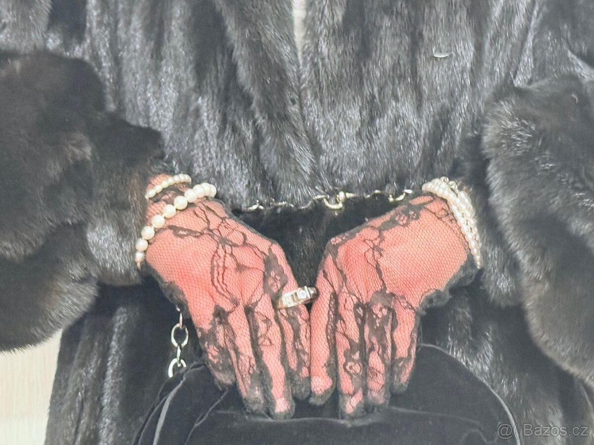 Luxusní norkový vintage kožich - 11