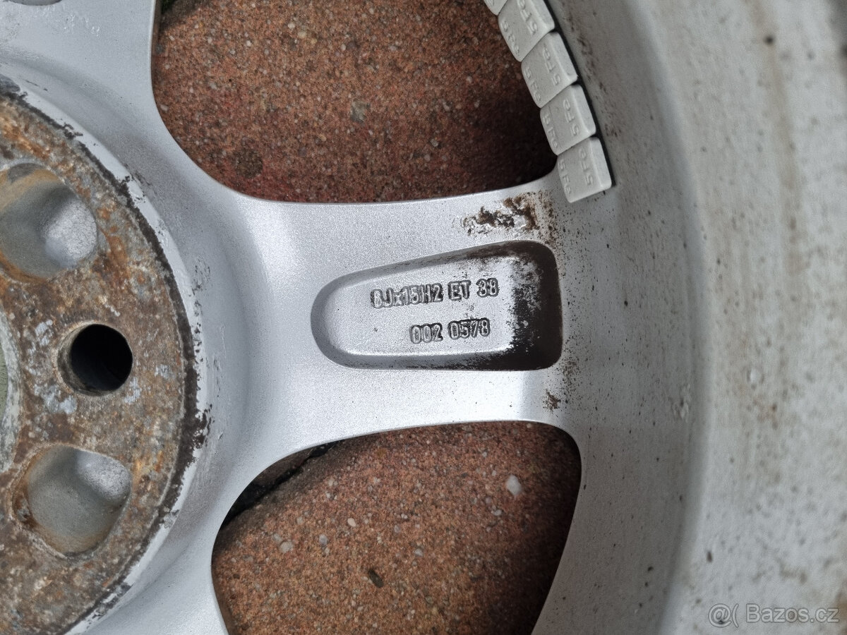 Prodám alu 15 + pneu Dunlop 195/50 - 11