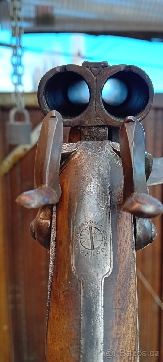 Prodám historickou brokovou dvojku, cal. 16 St Etienne - 11