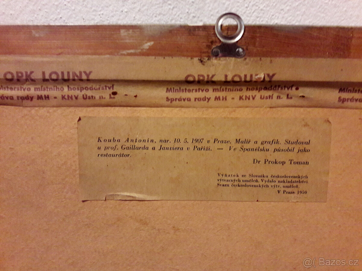 Obrazy - z pozůstalosti ak.malíř Antonín Kouba - 11
