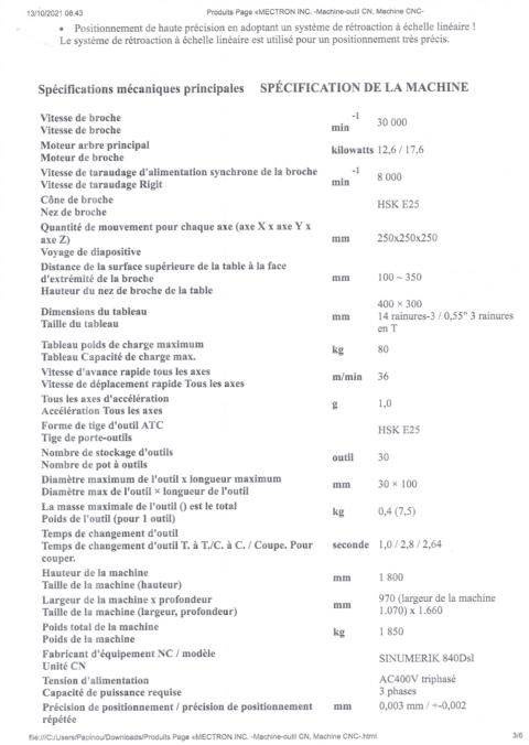 CNC frézovací centrum Mectron MGH 250 (menší Robodrill) - 11