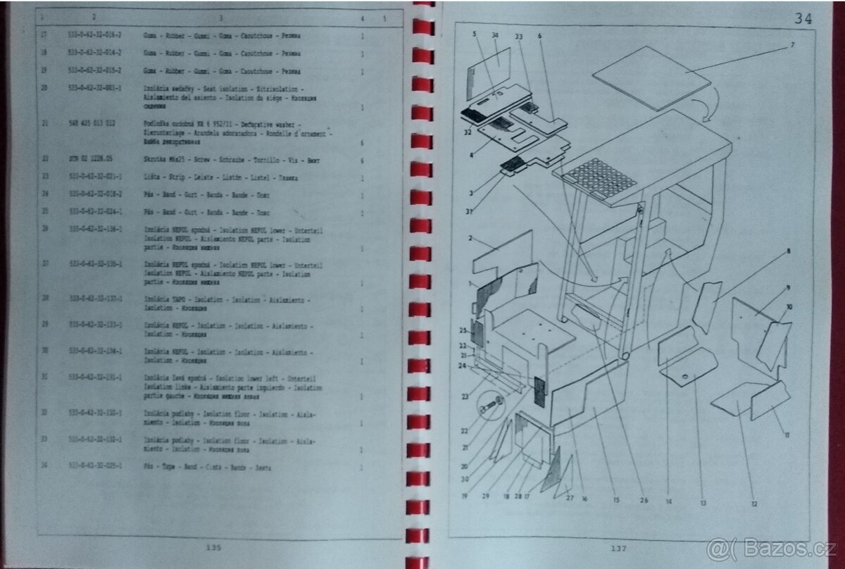 UNC - 061 - KATALOG NÁHRADNÍCH DÍLŮ - 11