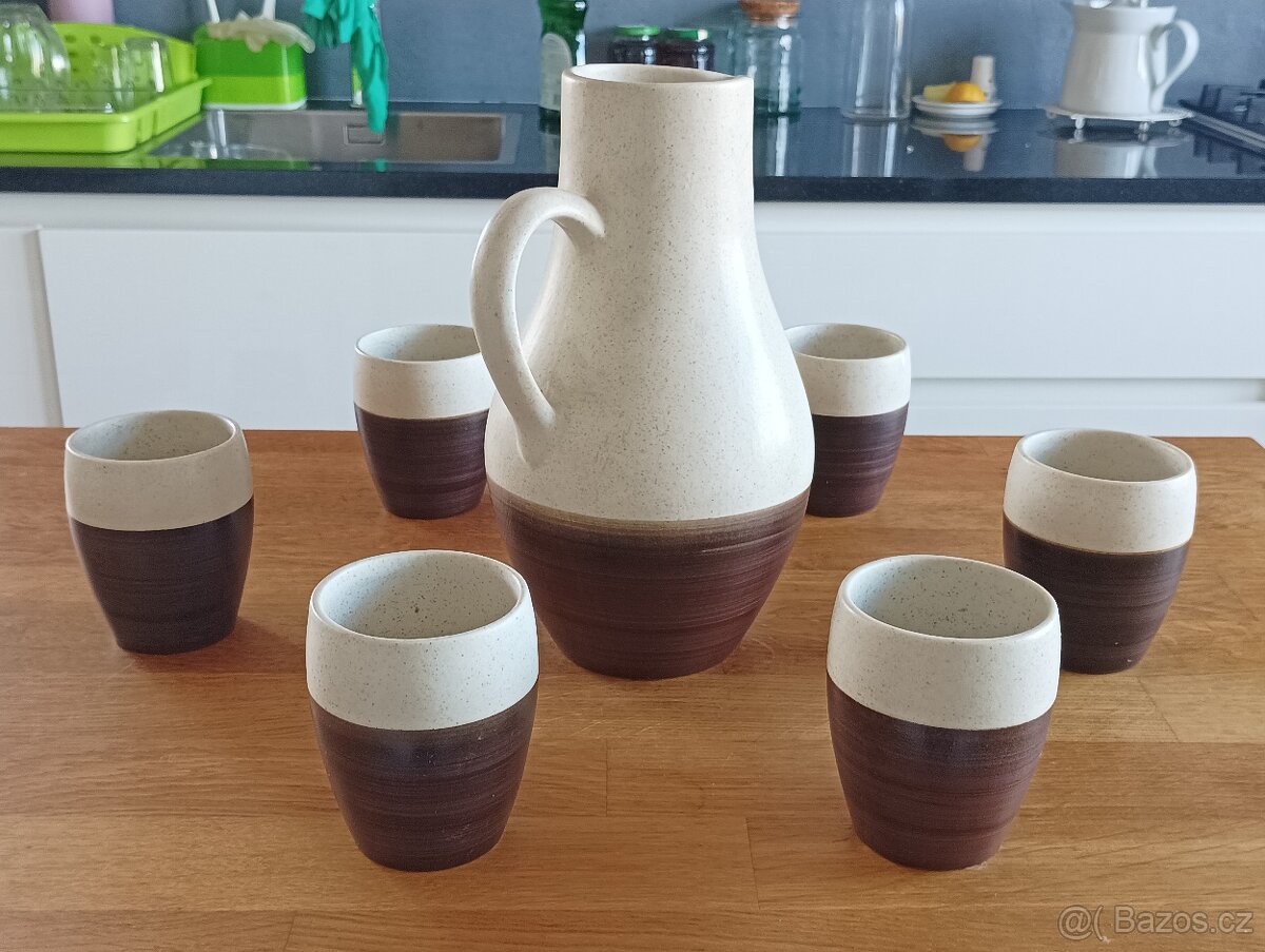 VINTAGE KERAMICKÁ NÁPOJOVÁ SOUPRAVA BRUSEL DITMAR URBACH - 11