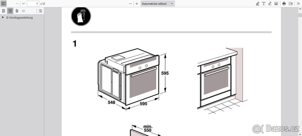 Nerezová vestavná trouba Siemens HB 650511 - 11