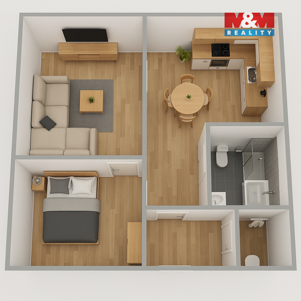 Prodej bytu 2+1, 48 m², Chotiměř - 11