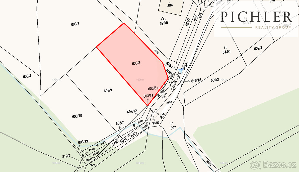 Prodej stavebních pozemků, 5819 m², Chválenice - 11