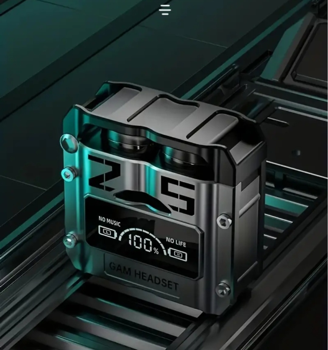 Bezdrátová sluchátka s herním módem a LED displej - 11