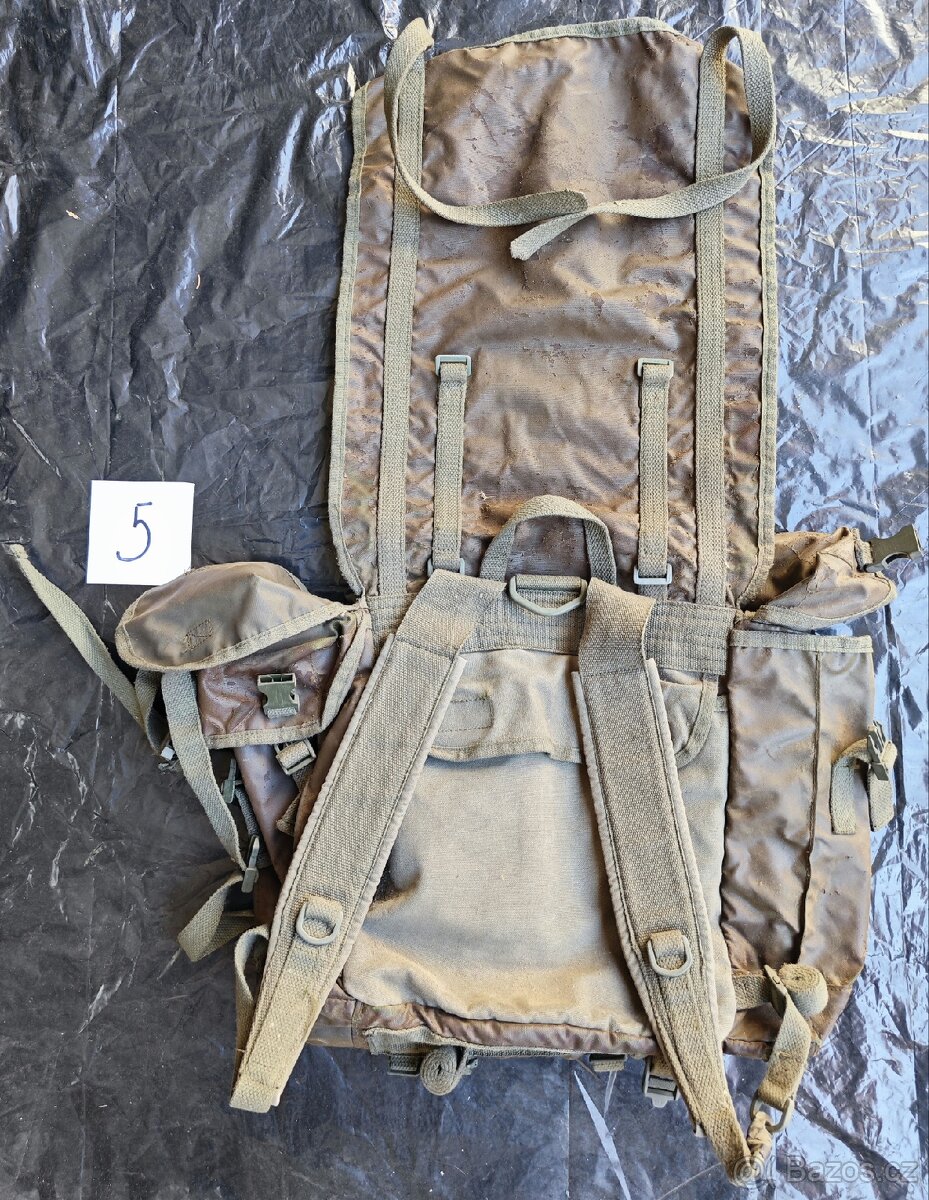 Staré trampské batohy a brašny - Pogumované - 11